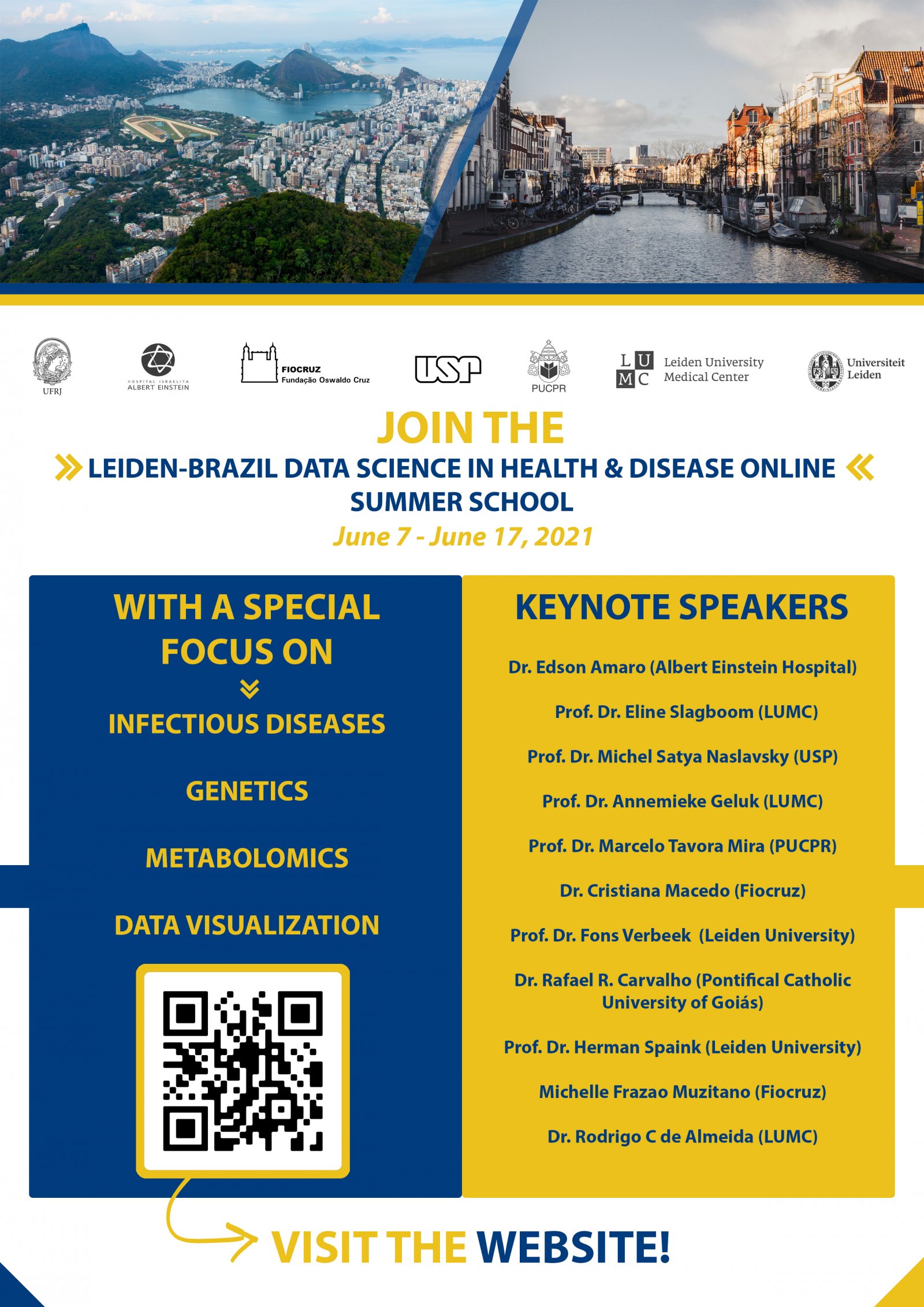Leiden-Brazil Summer School on Data Science in Health and Disease
