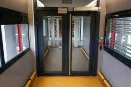 (automatic) doors of the passage to the Buys Ballot building