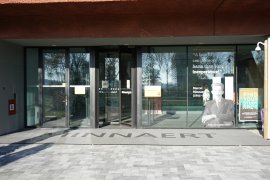 The main entrance of the Minnaert building