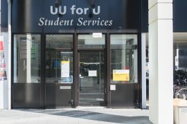 The main entrance of UU for U, Student Services
